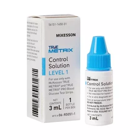 McKesson Blood Glucose Control Solution McKesson TRUE METRIX 3 mL Level 1 - Case of 24 - 06-R5051-1-CS