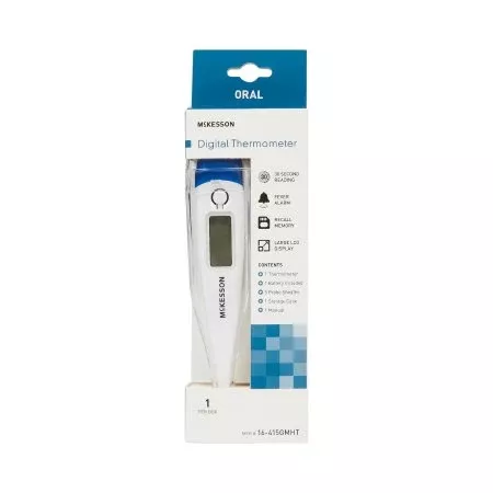McKesson Digital Stick Thermometer McKesson Oral Probe Handheld - Case of 20 - 16-415GMHT-CS