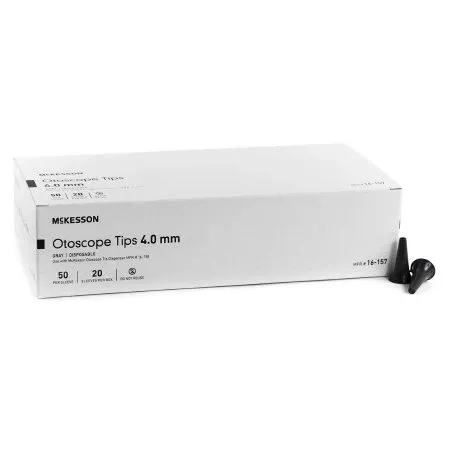 McKesson Ear Speculum Tip Plastic 4 mm Disposable - Case of 10000 - 16-157-CS