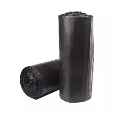 McKesson WSL3036HVK - Trash Bag McKesson 30 gal. Black LLDPE 0.58 mil 30 X 36 Inch Star Seal Bottom Coreless Roll