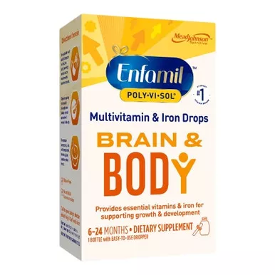Mead Johnson Nutrition 00087040501 - Pediatric Multivitamin Supplement Poly·Vi·Sol with Iron Vitamin A