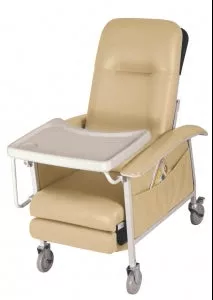 Medline ComfortEZ 3-Position Recliners - CAL 133 Compliant ComfortEZ 3-Position Recliner, No Tray, Blueridge - FURN10100BLC