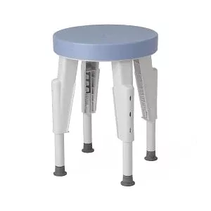 Medline Composite Swiveling Bath Stool - Composite Bath Stool with Swivel Seat, 300 lb. - MDS89756R