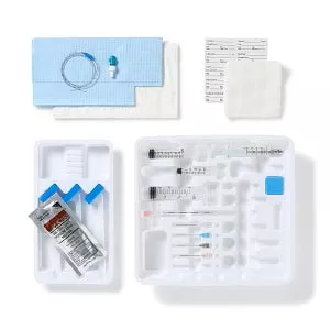 Medline Continuous Epidural Trays - Continuous Epidural Tray, 18G X 3.5" Tuohy Needle, 20G Nylon Catheter, with Pharmaceuticals - PAIN9023