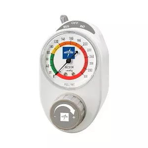 Medline Continuous and Intermittent Suction Regulators - Continuous and Intermittent Suction Regulator, Chemetron, Hose Barb Bottom, 0 mmHg to 300 mmHg - RTACIBCM