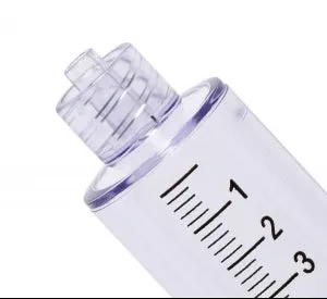 Medline Control Syringes, 8 mL - Thumb Ring Plunger Style Control Syringe with Narrow Barrel and Fixed Male Luer Lock Fitting, 8 mL - DYNJSYR8C