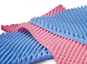 Medline Convoluted Foam Bed Pads - Convoluted Overlay, Premium Foam, 32" x 73" x 4", 4/Case - NON081974