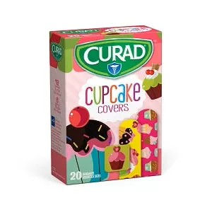 Medline CURAD Cupcake Cover Bandages - CURAD Bandages, Cupcake Covers, Assorted Sizes - CUR00002RB