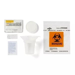 Medline Deluxe Mid-Stream Collection Sets - Deluxe Midstream Collection Kit, Funnel, 3 oz. Premium Cup - DYND30212
