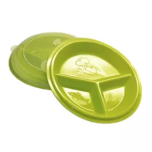 Medline Diabetic Portion-Controlled Plates - Diabetes Portion-Controlled Plate with Lid, 2-Pack - MDSR021355