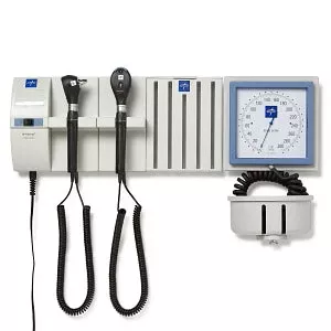 Medline Diagnostic Wallboard Systems - Diagnostic Wall System with 2 Handles, L2 Xenon Otoscope Head, and L2 Xenon Ophthalmoscope Head - MDS36533002