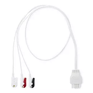 Medline Disposable ECG Leadwires - LEADWIRE, DISP, 3-LEAD, PINCH, NIHON KOH - MDSLWP306