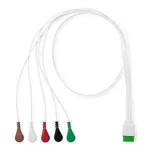 Medline Disposable ECG Leadwires - LEADWIRE, DISP, 5-LEAD, SNAP, STANDARD - MDSLWS501