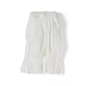 Medline Disposable Lint-Free Poly Mop Heads - Disposable Viscose / Poly Blend Mop Head with Band, Lint-Free, 14" - DYNDPOLYSB