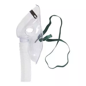 Medline Disposable Oxygen Masks with Standard Connector - Adult Venturi Mask with Nose Clip, Color Diluters, 7' Tubing and Standard Connectors - GC8029B