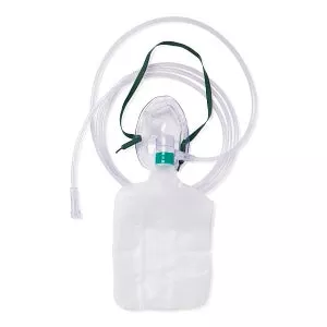 Medline Disposable Oxygen Masks with Standard Connector - Pediatric 3-in-1 Mask with 7' Tubing and Standard Connectors - HCS4685B