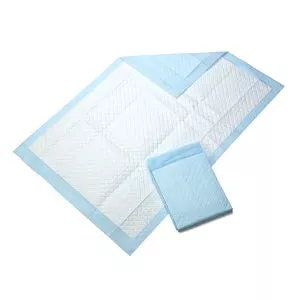 Medline Disposable Polymer Underpad - Standard Fluff and Polymer Underpads, 23" x 36" - MSC282050LBVA