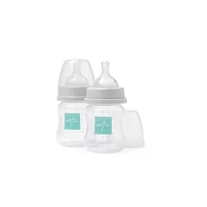 Medline Double-Electric Breast Pump with 6 Bottles - BOTTLE SET, NIPPLE, LID, COVER, 2 PK - MDS67030