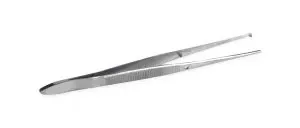 Medline Dressing Thumb Forceps - Dressing Forceps, Nonsterile, Single-Use, Iris, Curved, 1 x 2 Teeth, 4.25" - MDS10726