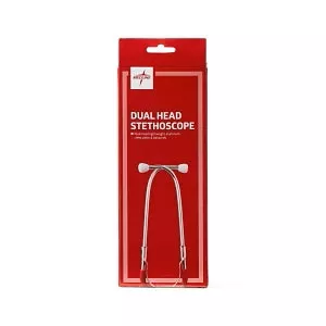 Medline Dual-Head Stethoscopes - Dual-Head Stethoscope, Red - MDS926206CS