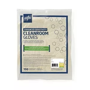 Medline Enhanced Sensitivity Cleanroom Nitrile Gloves - Enhanced Sensitivity Cleanroom Nonsterile Gloves, White, Size M - CLPRO52