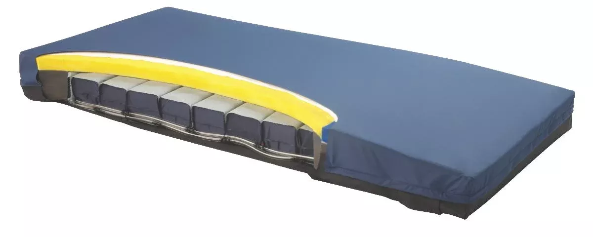 Medline EqualizeAire 9000 Self-Adjusting Therapy Mattresses - EqualizeAire 9000 Mattress with Pump, 35" x 80" - MDTE9C3580AP