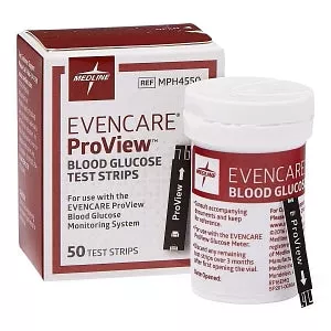 Medline EVENCARE ProView Blood Glucose Monitoring System - EvenCare ProView Glucose Meter Hi-Lo Control - MPH4560