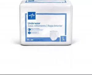Medline Extra Protective Disposable Underwear - Extra Protective Disposable Underwear, Size XL, 56"-68" - MSC14600A