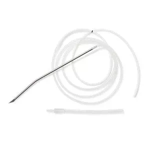 Medline Exuflow Round Wound Drains - 10 Fr (1/8") Exuflow Round Wound Drain, 3/4 Duct, Trocar - ORHUR101
