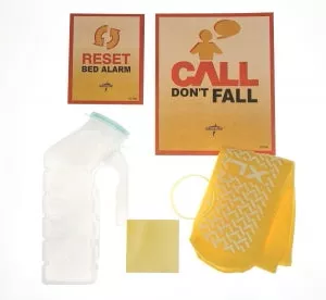 Medline Fall Prevention Kits - LTC Fall Management Kit, with Double Tread Grippers, Fall Magnet, and ID Band, Male - DYKLTCMALE