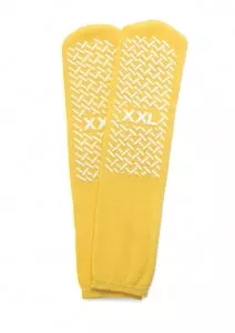 Medline Fall Prevention Slippers - Fall Prevention Patient Slippers, Yellow, Size 2XL - MDTPS4B06FPY