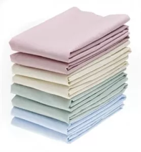 Medline Feels Like Home Color Infused Percale Flat Sheets - Percale Flat Sheet, Seafoam, 108" x 110" - MDTFS5P10SEAK
