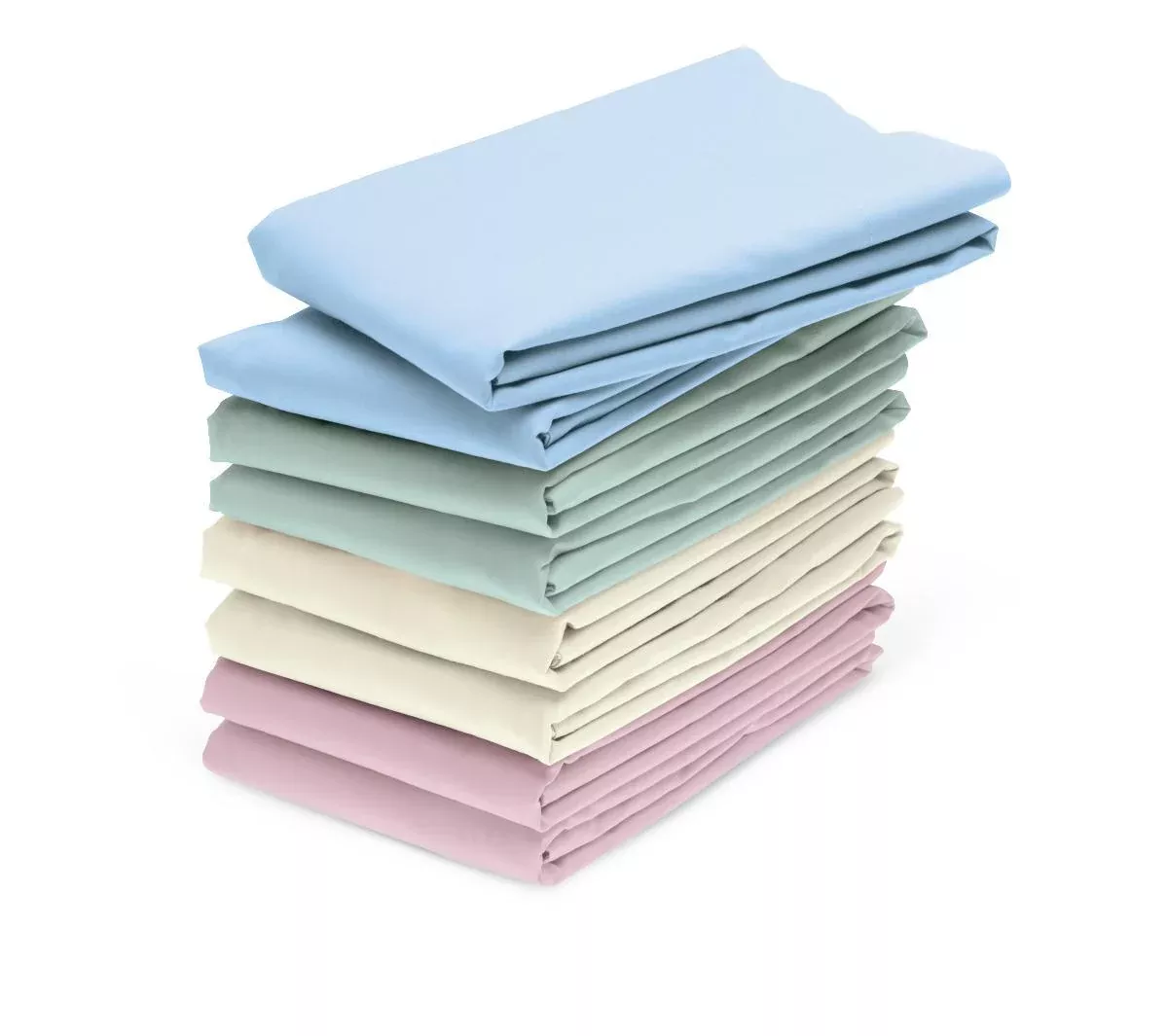 Medline Feels Like Home Vibrant Percale Pillowcases - Percale Pillowcase, Bone, 42" x 40", 6 doz./Case - MDTPC5P40BON