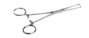Medline Floor Grade Allis Tissue Forceps - Allis Tissue Floor-Grade Forceps, Nonsterile, Single-Use, 4 x 5 Teeth, 6" - MDS10555