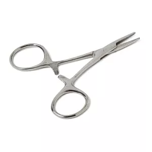 Medline Floor Grade Hartman Mosquito Forceps - Hartman Mosquito Forces, Nonsterile, Single-Use, 3.5'', Curved - MDS10542