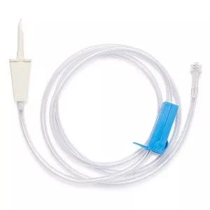 Medline Fluid Delivery Sets with Spike - Nonvented 48" (121.92 cm) Large Bore Contrast Administration Spike - DYNJLBNVSK48