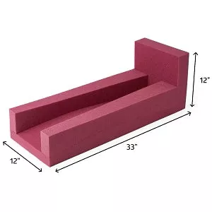 Medline Foam Cast Elevator for Leg, Ankle and Heel - Foam Cast Leg Elevator, 12" x 33" x 12", Disposable - NON081459