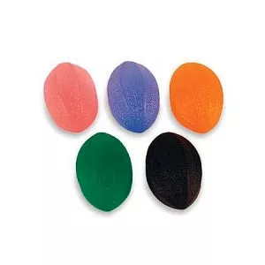 Medline Football-Shaped Hand Exercisers - Football-Shaped Hand Exerciser, Extra Firm, Black - MDSR014357