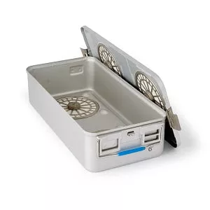 Medline Full Size SteriPure Sterilization Containers - Container, Full Size, 10.25", Perforated - BDR11126W