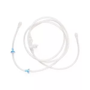 Medline General / Plastic Surgical Procedure Kits - Large Bore Contrast Management Device with 3-Way Stopcock, Safety Check Valve, 54" (137.16 cm) - DYNJTBLBCVSC