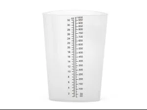 Medline Grad Triangular Intake / Output Containers - Graduated Triangular Intake / Output Container, Translucent - DYND80417