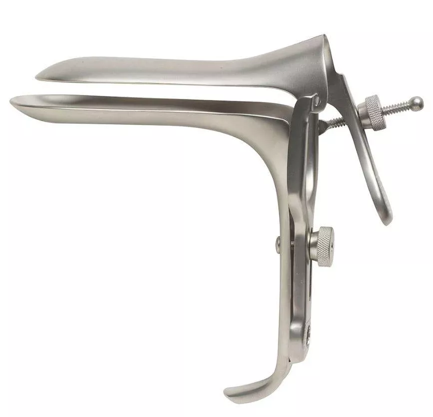 Medline Graves Vaginal Speculums - Graves Vaginal Speculum, Right Open, Medium, 10 cm x 4 cm - MDS7011603
