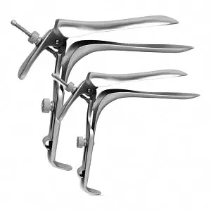 Medline Graves Vaginal Speculums - Graves Vaginal Speculum with Side Open, Modified, 45°, 10.2 cm x 3.4 cm - MDS359019