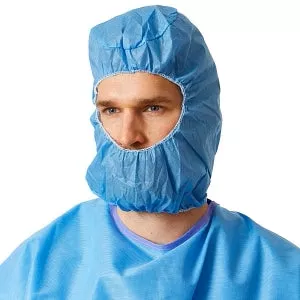 Medline Head and Beard Covers - Multilayer Head and Beard Covers, Blue - NONSH200