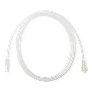 Medline High-Pressure Braided Tubing - 1, 200 PSI High-Pressure Braided Tubing with Fixed Male Luer Lock and Female Fitting, 20" L, 1.36 mL Capacity - DYNJBRT20F