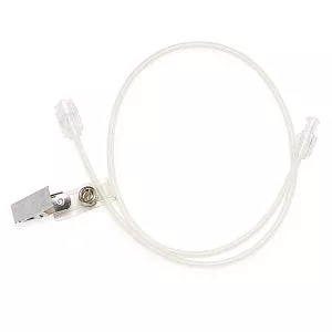 Medline High-Pressure Braided Tubing with Fixed Male Luer Lock - High-Pressure Braided Tubing with Drape Clip, Fixed Male Luer Lock, Female Fittings, 72" - DYNJBRTC72F