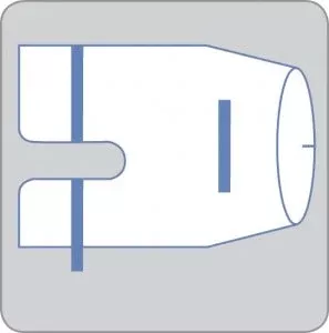 Medline Invisishield Mini C-Arm Surgical Drapes - Mini C-Arm Drape, 54" x 63" - DYNJE4410