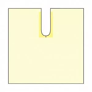 Medline Invisishield PolySurgical U-Drape - Invisishield Poly U-Drape, 48" x 52", Nonsterile - DYNJSD1015NS