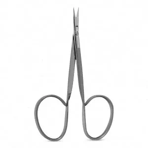 Medline Iris Scissors - 4.5" (11 cm) Left Hand Iris Scissors with Straight Sharp / Sharp Tips - MDS1022011L