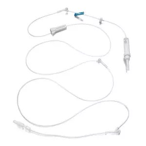 Medline IV Administration Sets - 15 Drop IV Administration Set with 3 Split-Septum Ports, 109" - DYNDTN1845
